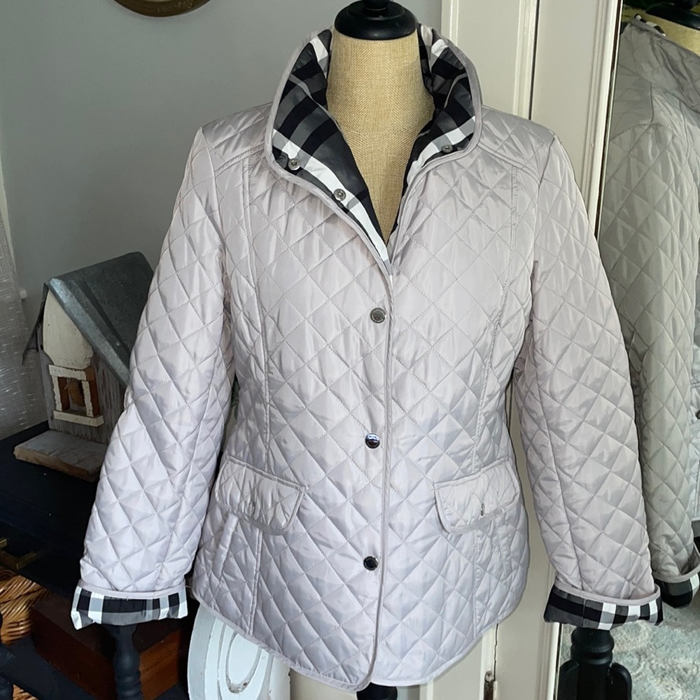 Gray Taupe Quilted Lightweight Nylon Jacket🖤🩶🖤🩶